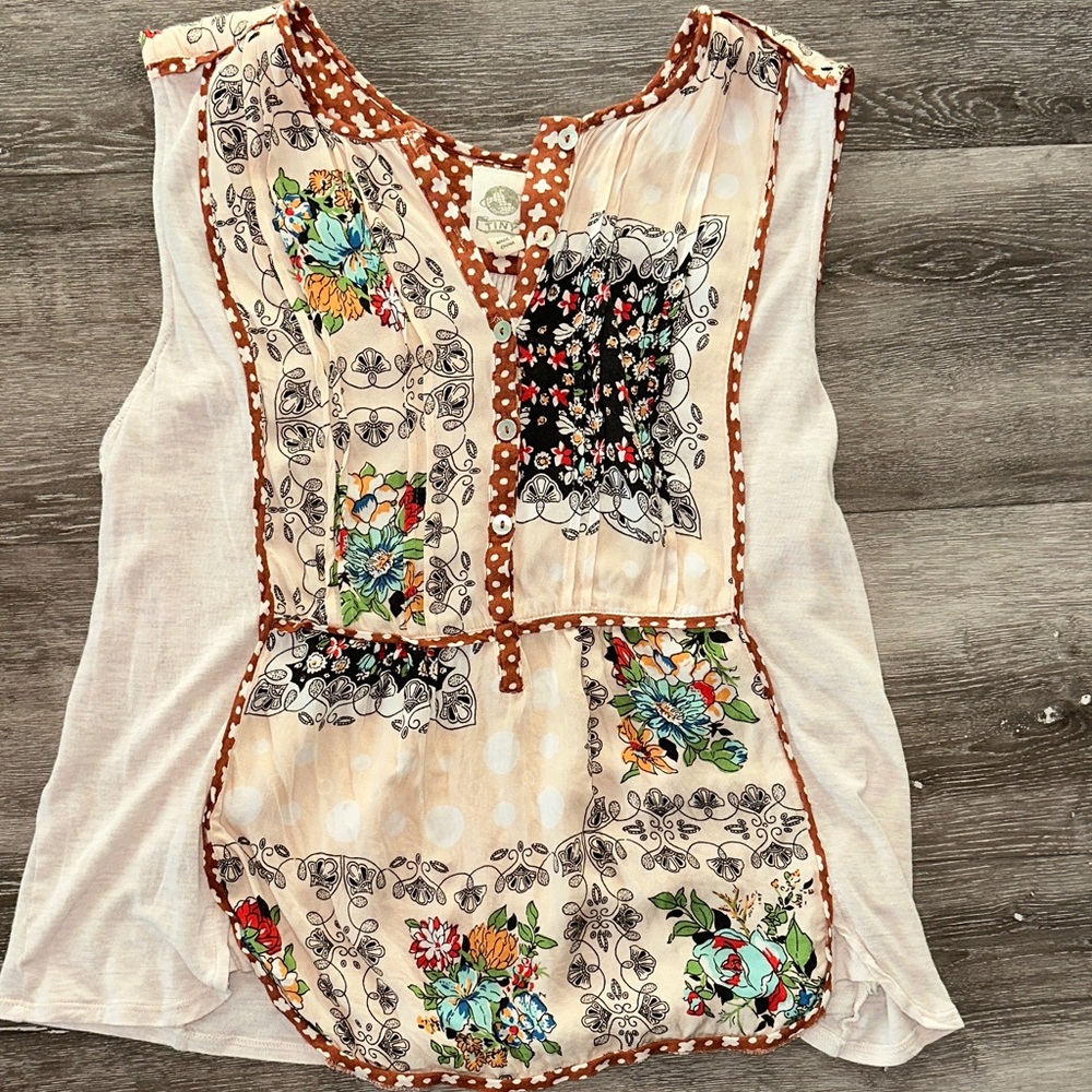 Anthropologie  Multicolor Floral Women's Blouse